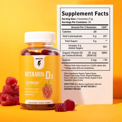 VITAMIN D3 GUMMIES - TRL NUTRITIONInno Supps