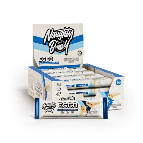 Naughty Boy Esco Protein Bars, Box of 12