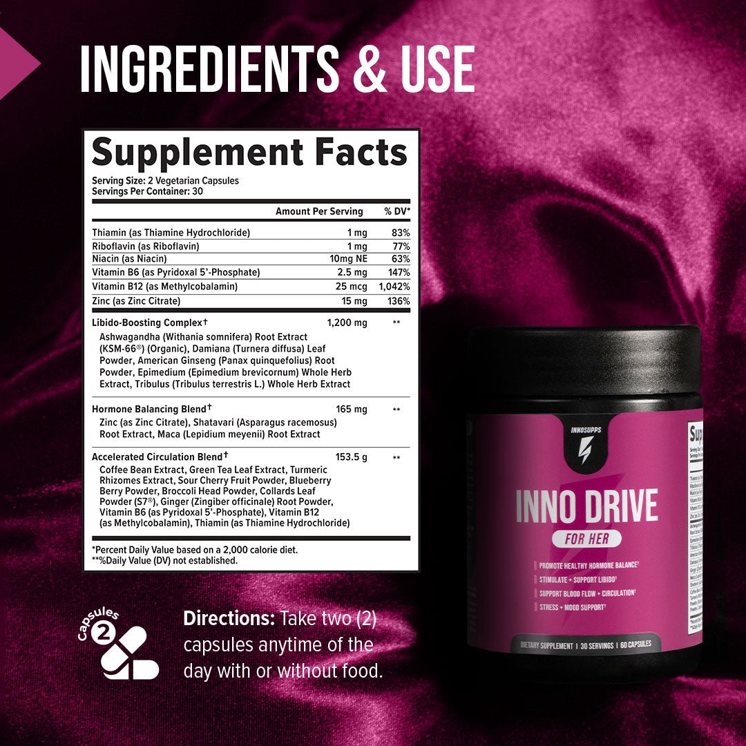 Innoplus Supplement Inno Supps Inno Drive | Women's Wellness Formula | 60 Capsules – TRL ...